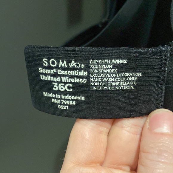 SOLD Soma Essentials Unlined Wireless Bra - Picture 7 of 9